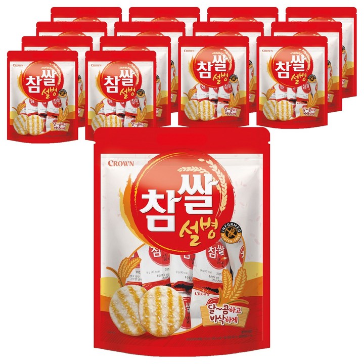 크라운 참쌀설병, 270g, 15개