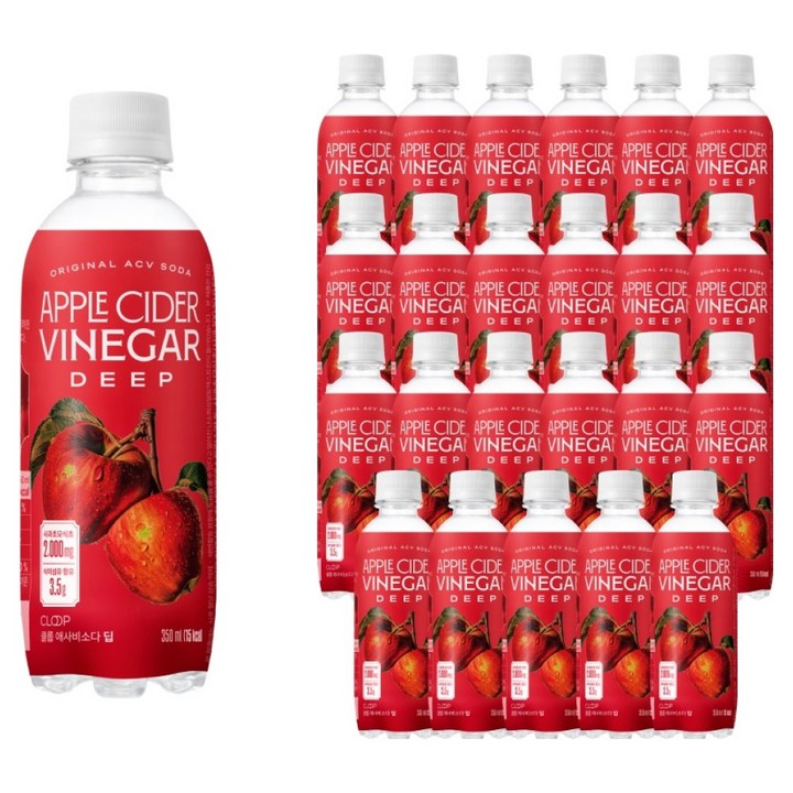 클룹 애사비소다 딥, 350ml, 24개