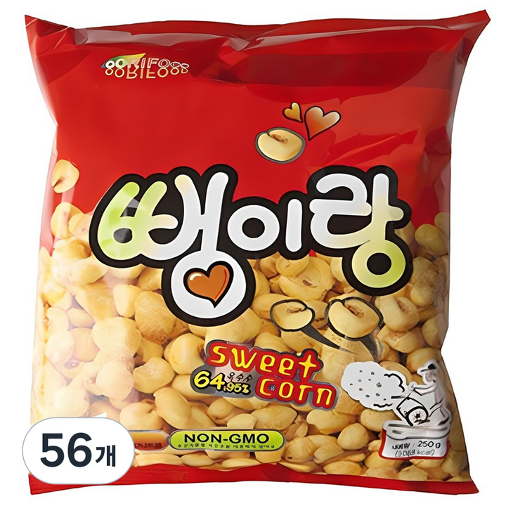 우리식품 뻥이랑, 250g, 56개