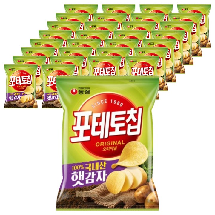 포테토칩 오리지널, 60g, 40개