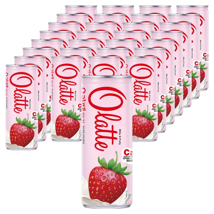 오라떼 동아오츠카 딸기, 240ml, 30개