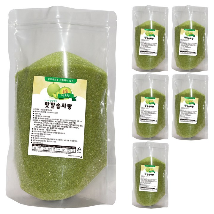 맛깔 솜사탕 설탕 메론향, 1kg, 6개