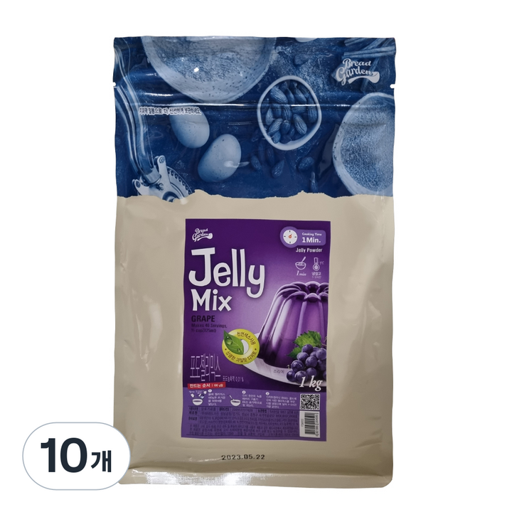 브레드가든 포도 젤리 만들기 믹스, 10개, 1kg