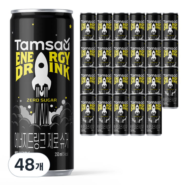 탐사 에너지드링크 제로 슈거, 48개, 250ml