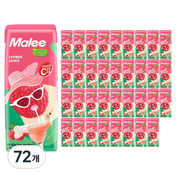 말리 리치맛 주스, 72개, 180ml