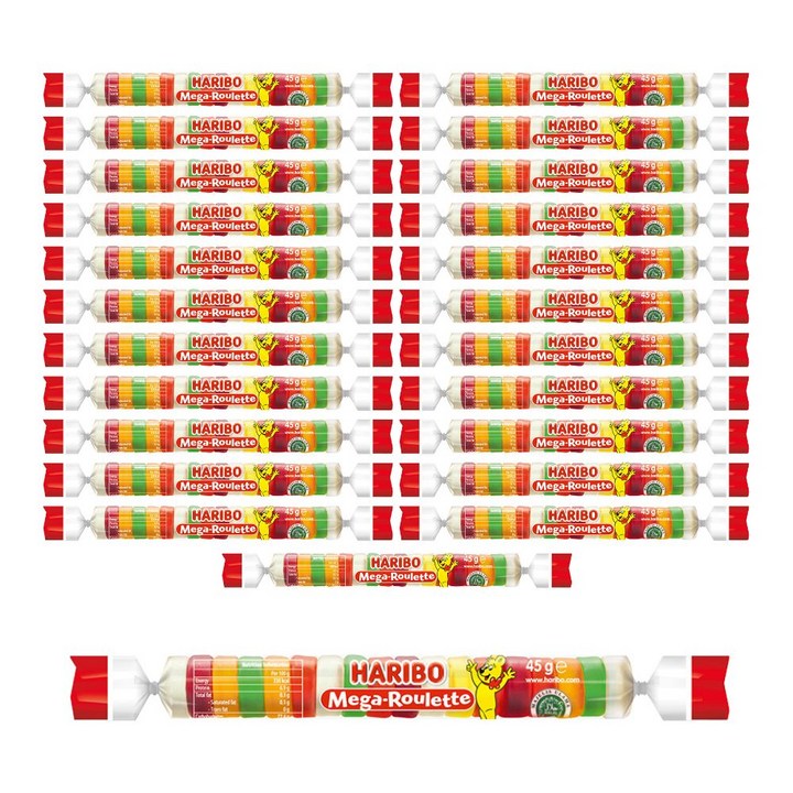 하리보 메가룰렛 젤리, 45g, 24개