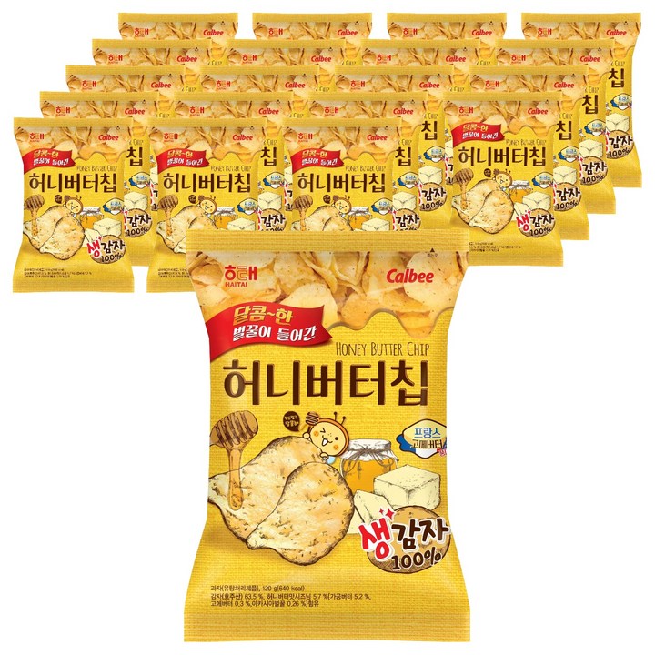 해태제과 허니버터칩, 120g, 20개