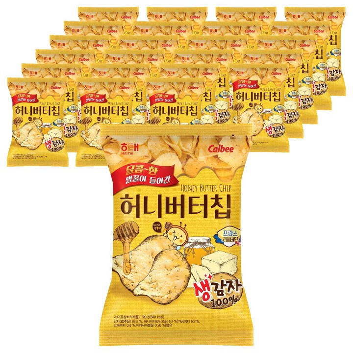 해태제과 허니버터칩, 120g, 24개