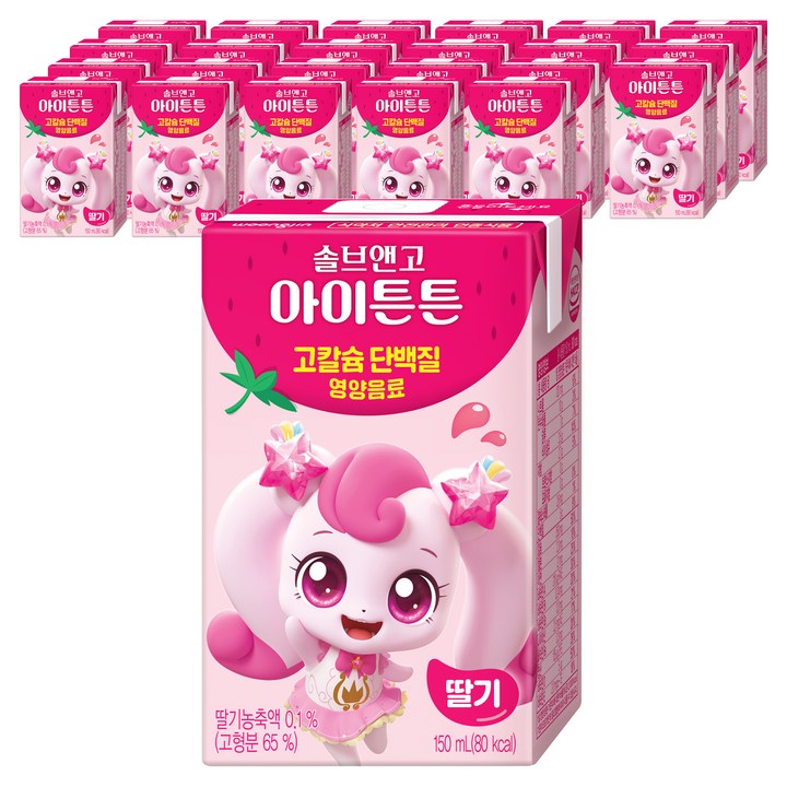 솔브앤고 아이튼튼 딸기, 150ml, 24개