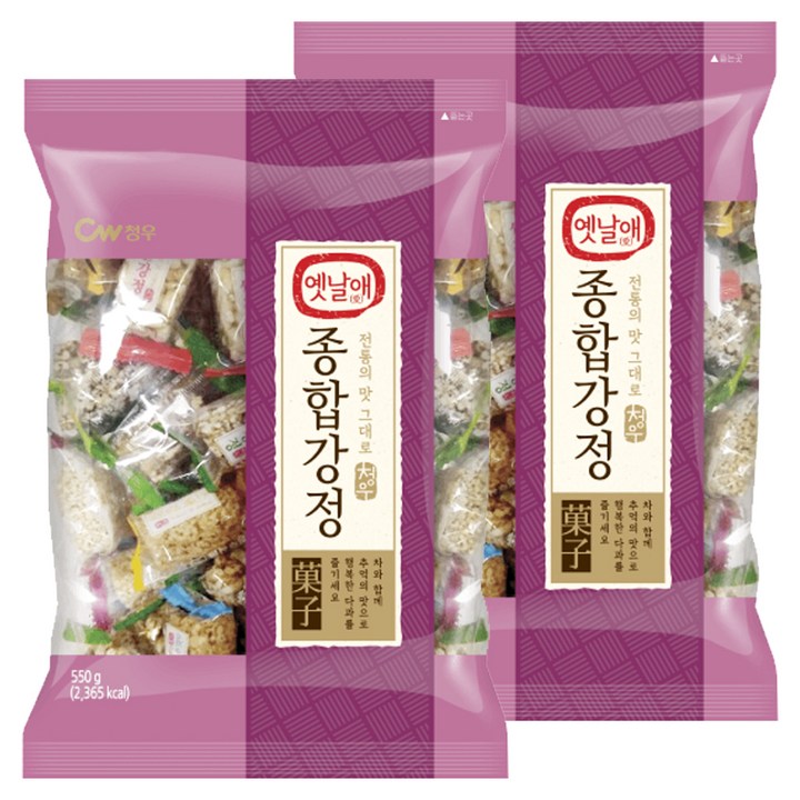 청우식품 옛날애 종합강정, 550g, 2개
