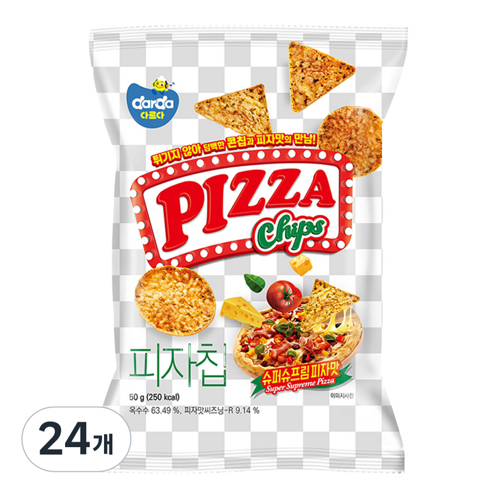 다르다 피자칩, 50g, 24개