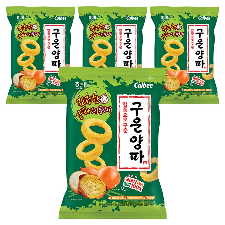해태제과 구운 양파, 110g, 4개