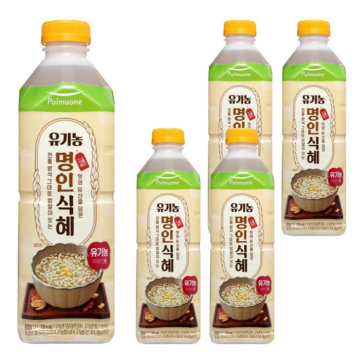 풀무원 유기농 명인식혜, 1.2L, 5개