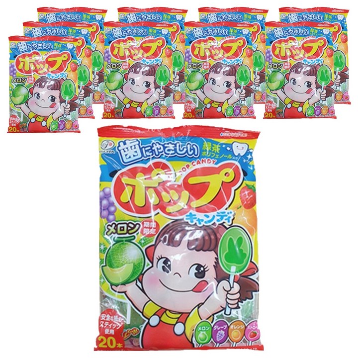 후지야 페코 팝캔디, 114g, 10개
