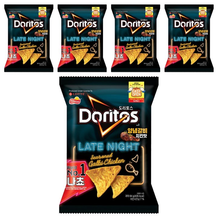 도리토스 양념갈비치킨맛, 84g, 5개