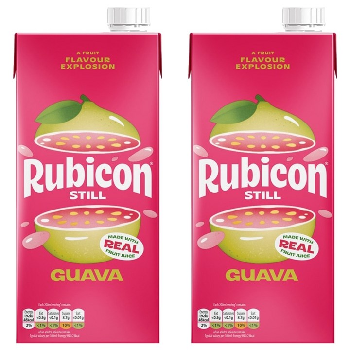 rubicon 구아바 열대과일주스, 1L, 2개