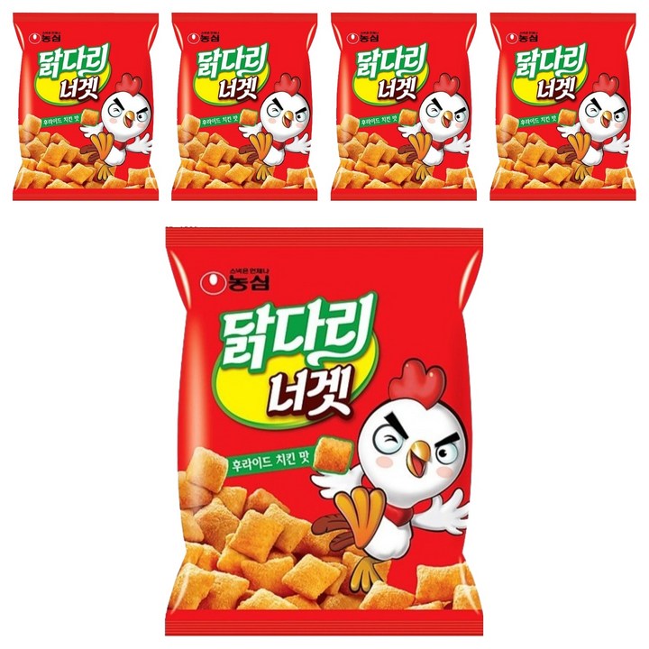 농심닭다리 너겟 후라이드 치킨맛, 130g, 5개
