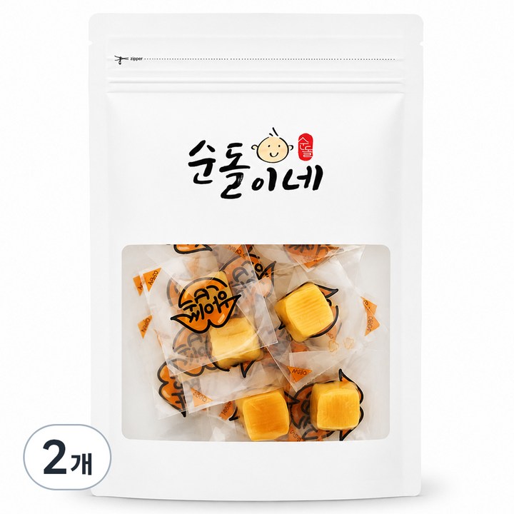 순돌이네 한입 쏙 치즈 오징어 20p, 2개, 100g