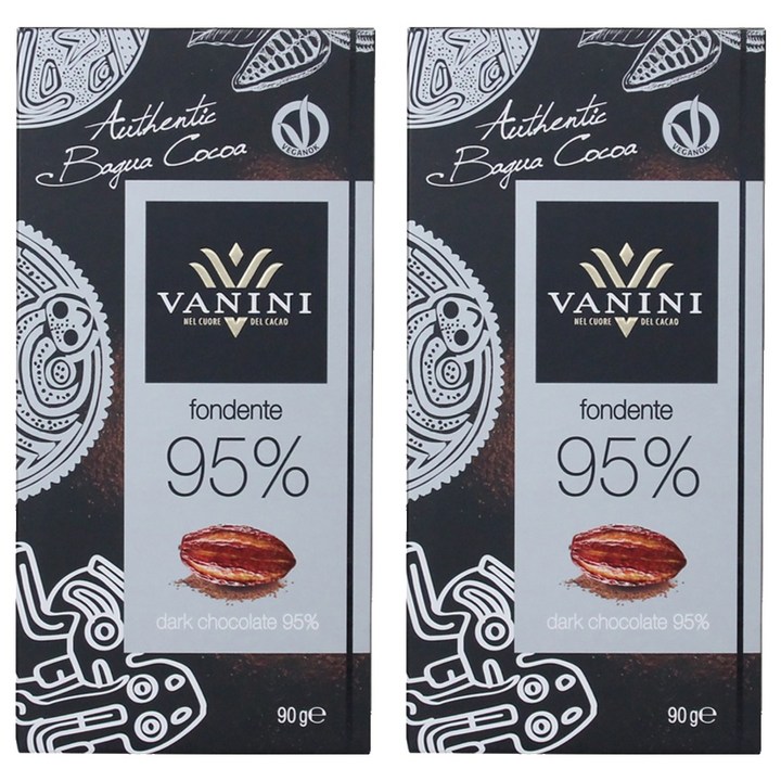 바니니 다크초콜릿 95%, 90g, 2개