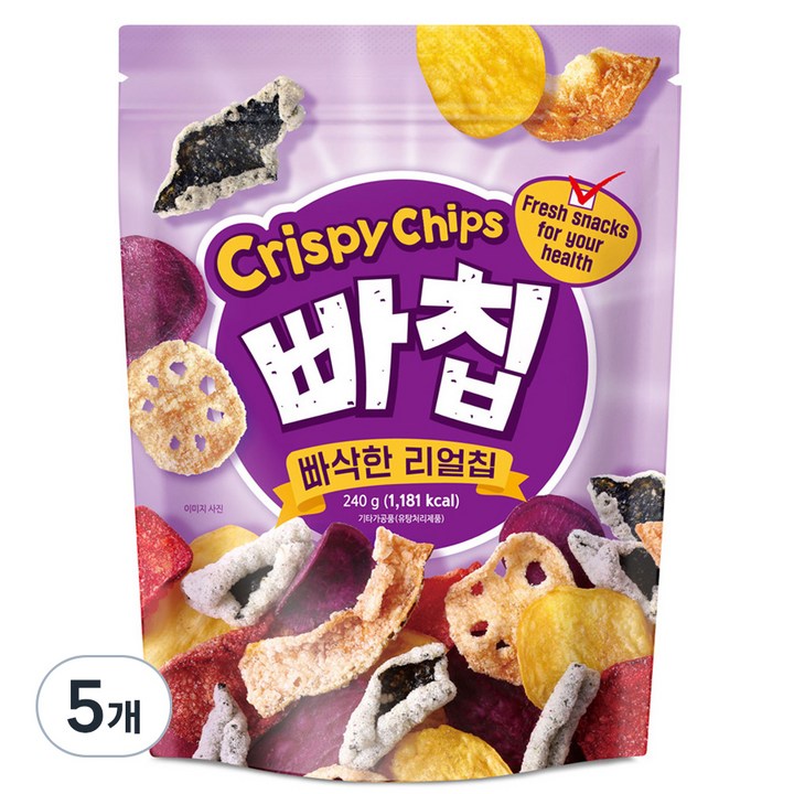 빠칩 원물간식, 240g, 5개