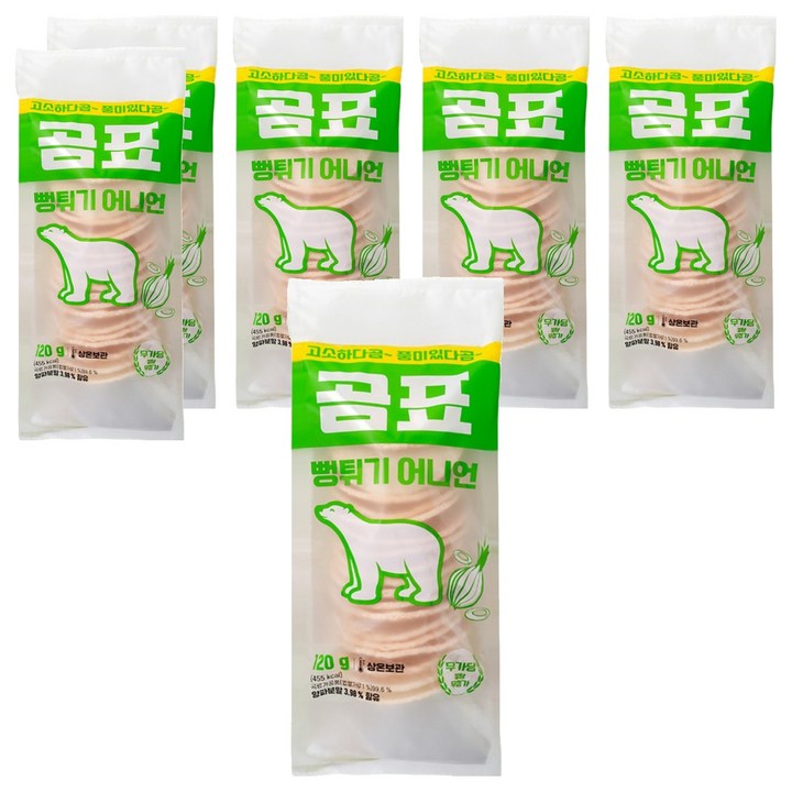 곰표 뻥튀기 어니언, 120g, 6개