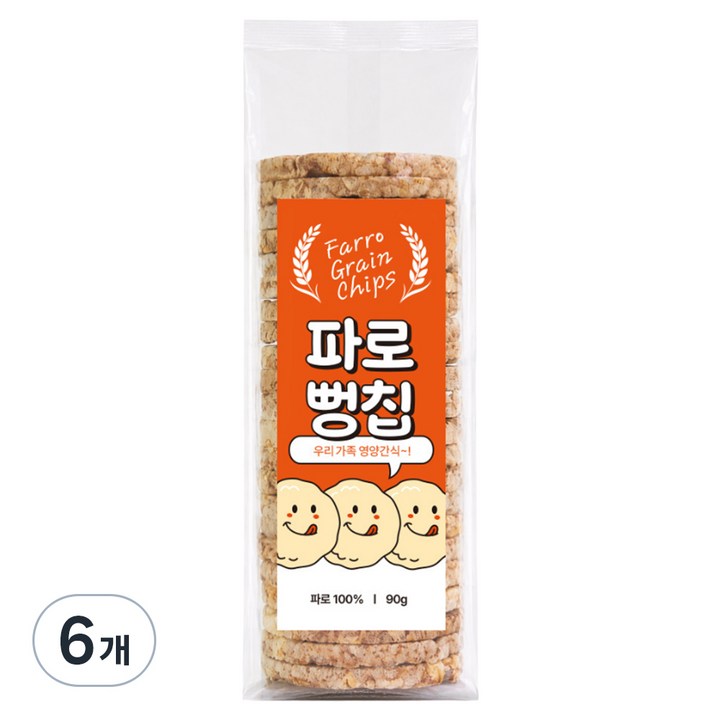 파로 뻥칩, 6개, 90g