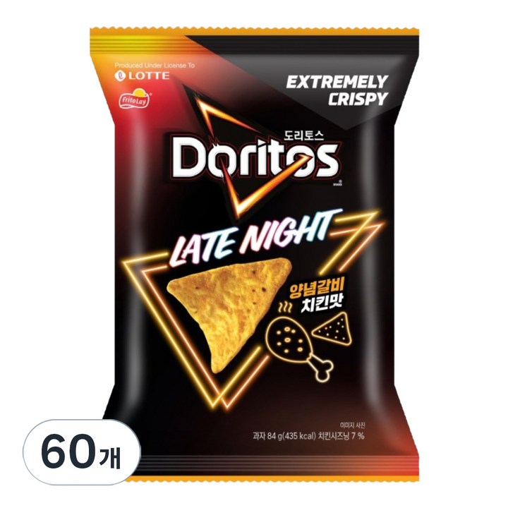 도리토스 양념갈비치킨맛, 84g, 60개