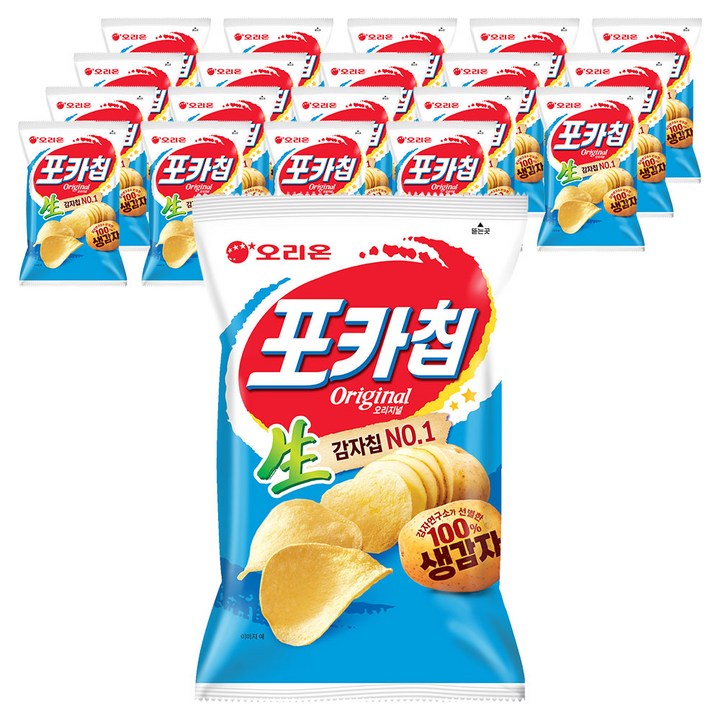 오리온 포카칩 오리지널, 66g, 20개