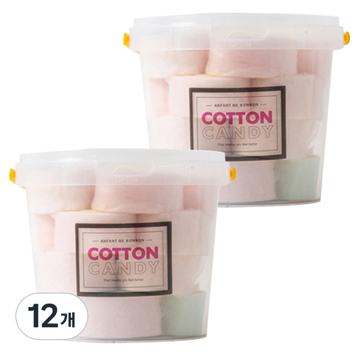 앙팡드봉봉 한입솜사탕 레인보우, 45g, 12개