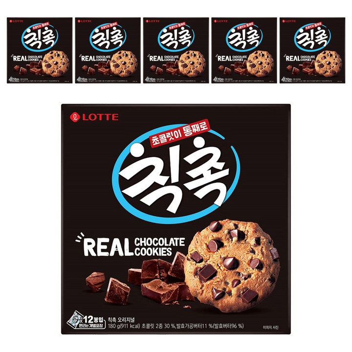 롯데웰푸드 칙촉 오리지널, 180g, 6개