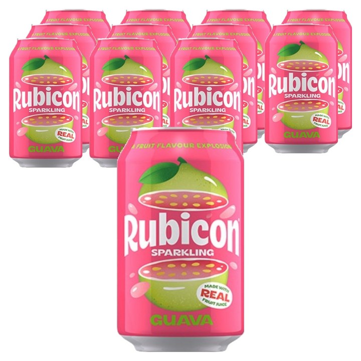 rubicon 구아바 스파클링 탄산음료, 12개, 330ml