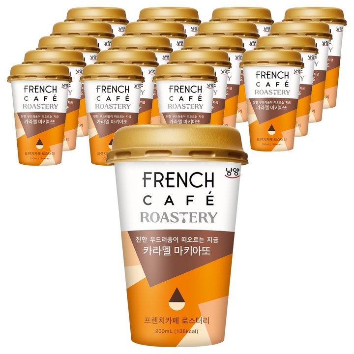 프렌치카페 로스터리 카라멜 마키아또, 20개, 200ml