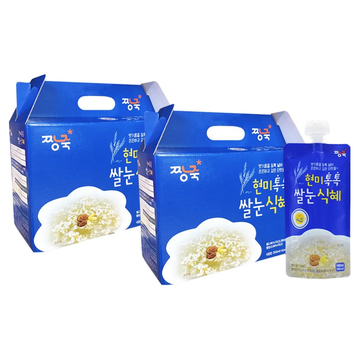 짱죽 현미톡톡 쌀눈식혜 파우치, 140ml, 40개