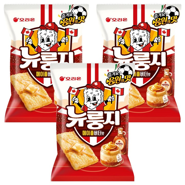 오리온 뉴룽지 메이플버터맛, 70g, 3개
