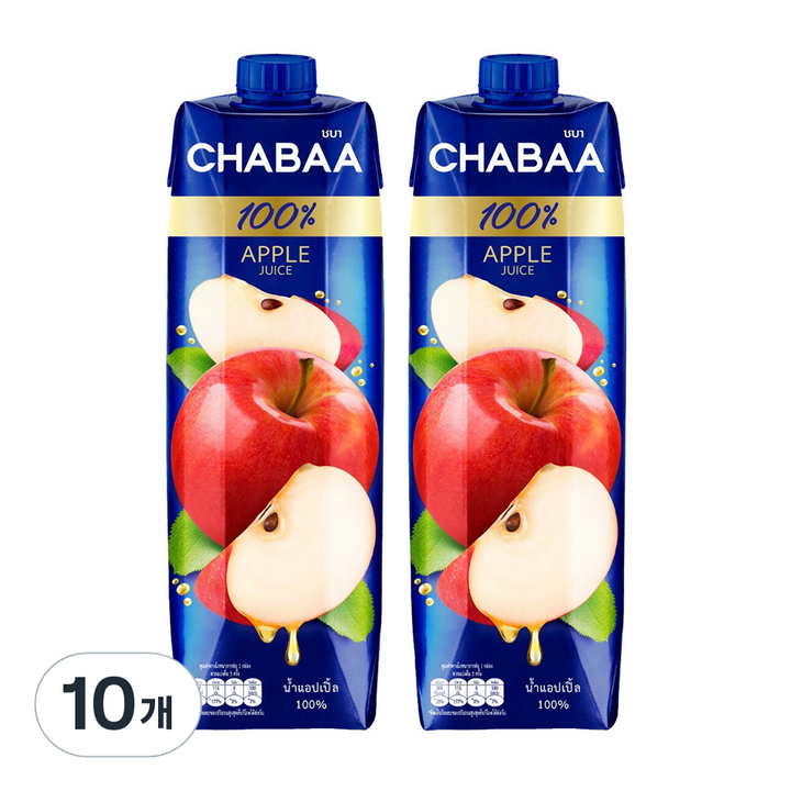 차바 사과주스, 10개, 1L