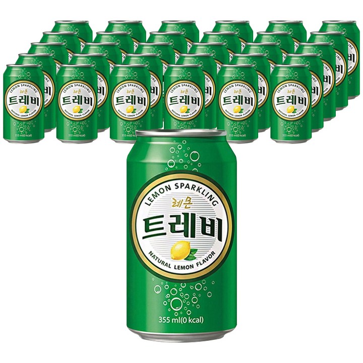 트레비 레몬 탄산음료, 355ml, 48개