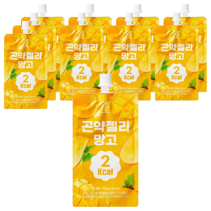 참앤들황토농원 곤약젤리 망고 10개입, 1.5kg, 1개