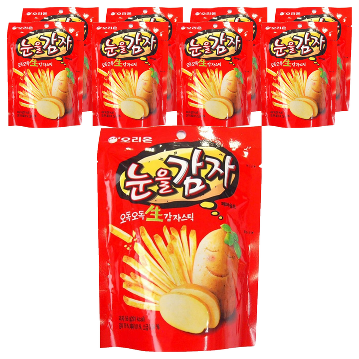 오리온 눈을감자 스낵, 56g, 9개