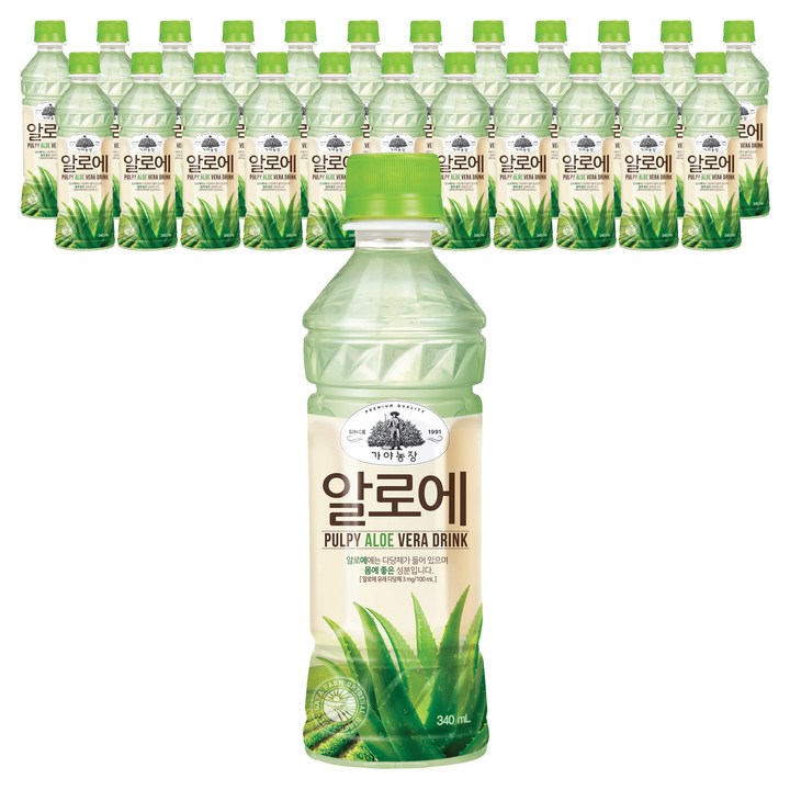 가야농장 알로에, 340ml, 24개