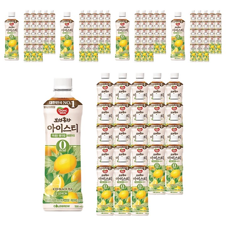 동원보성홍차 아이스티 제로 레몬, 500ml, 120개