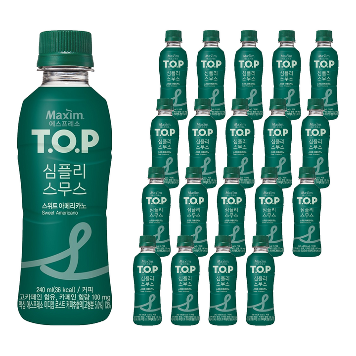 티오피 심플리 스무스 스위트 아메리카노, 240ml, 20개