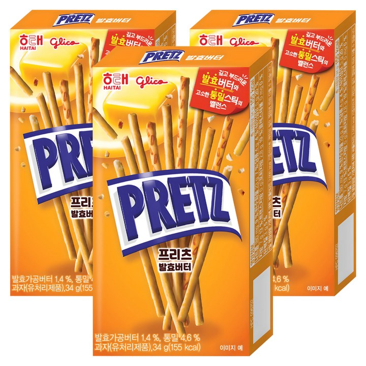 프리츠 발효버터, 34g, 3개