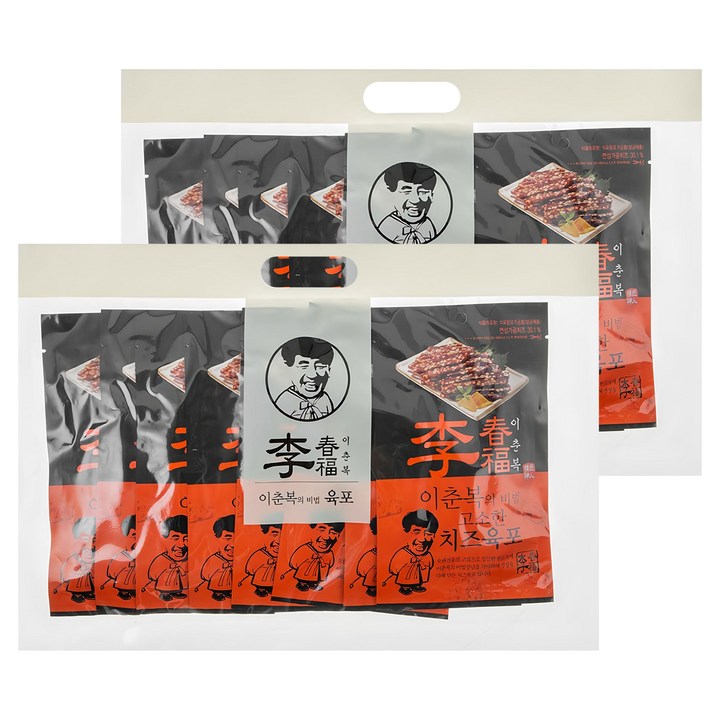 이춘복육포 코주부 치즈육포, 240g, 2개