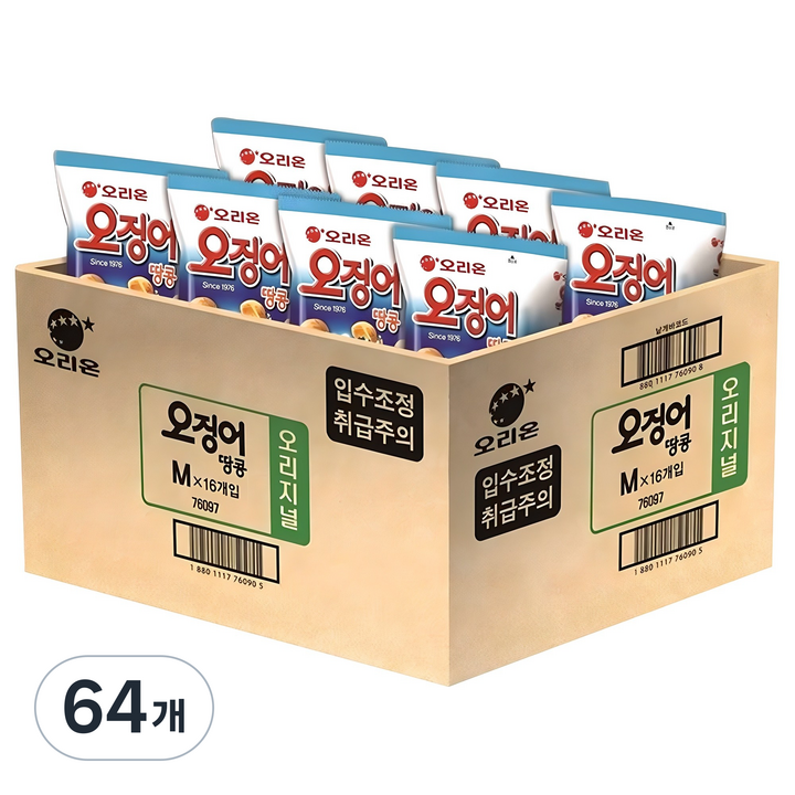 오징어땅콩, 98g, 64개