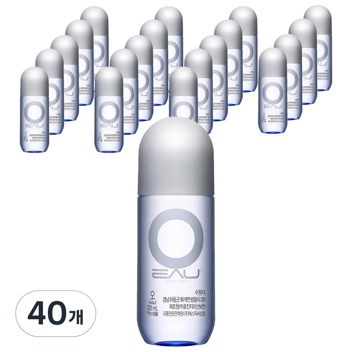 오 생수, 320ml, 40개