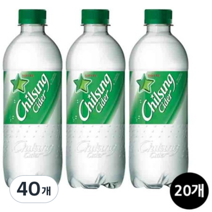칠성사이다 업소용 PET, 500ml, 40개