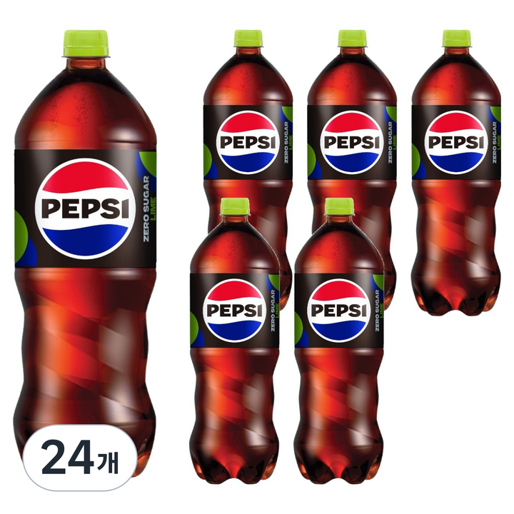 펩시 제로슈거 라임향, 1.8L, 24개