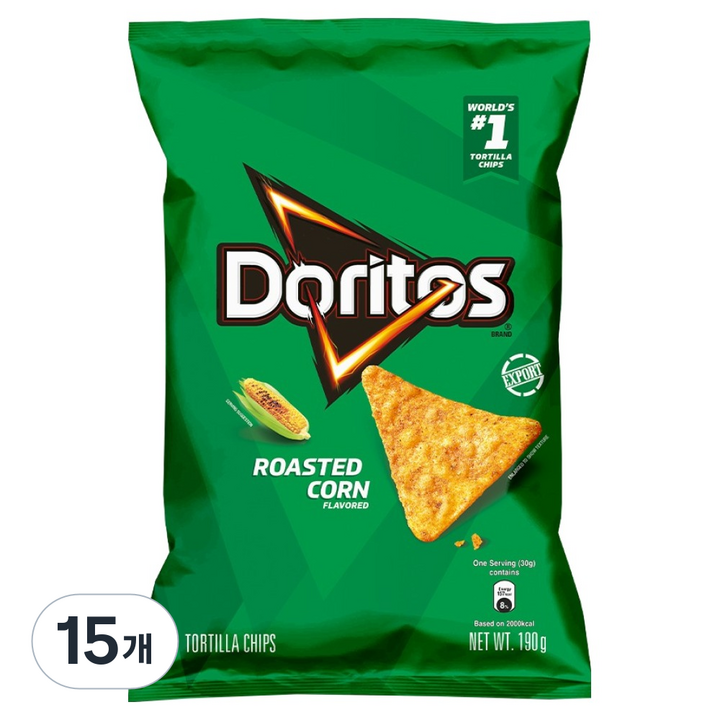 도리토스 로스티드 콘맛 또띨라 칩, 15개, 190g
