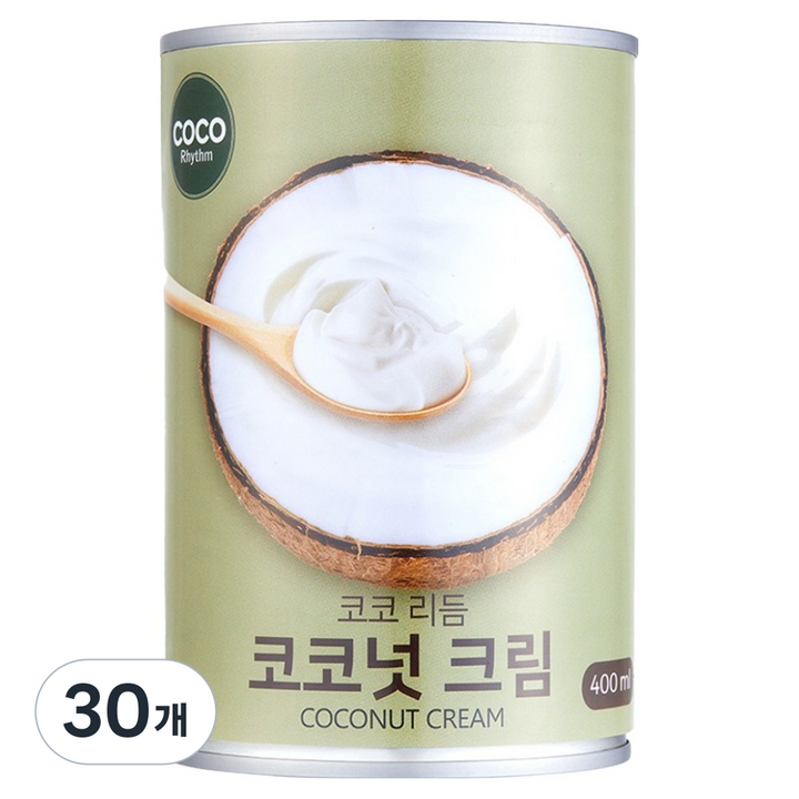 코코리듬 코코넛 크림, 30개, 400ml