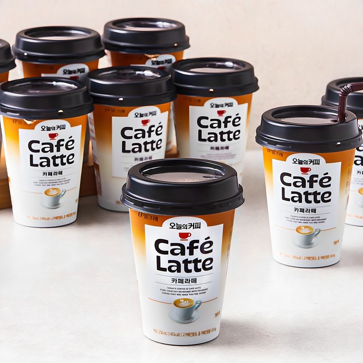 빙그레 오늘의 커피 카페라떼, 250ml, 20개